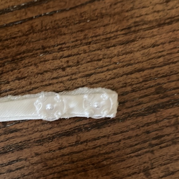 Formal beaded belt 4 wedding dress or  formal occasion.Clear dual snap closure. - Picture 3 of 3